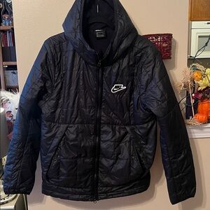 Nike Black Insulated Ecodown Mens Puffer Jacket Size Small~used